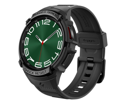 Pasek i akcesoria do zegarków SPIGEN Rugged Armor ”Pro” Galaxy Watch 6 Classic (47 Mm) Black 8809896748018